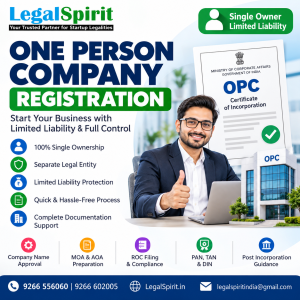 One Person Company Registration